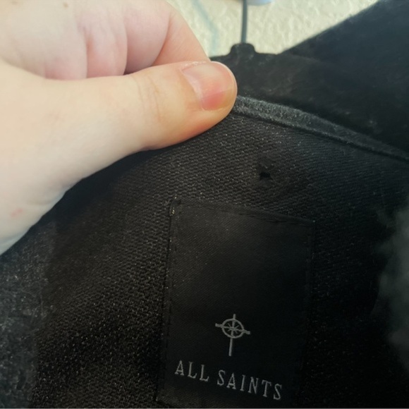 All Saints Heavy Winter Field Jacket with Zip In Liner Men's Size Medium - Picture 14 of 15